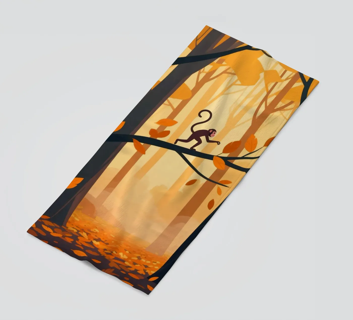 Monkey Forest serviette de plage de knowledge