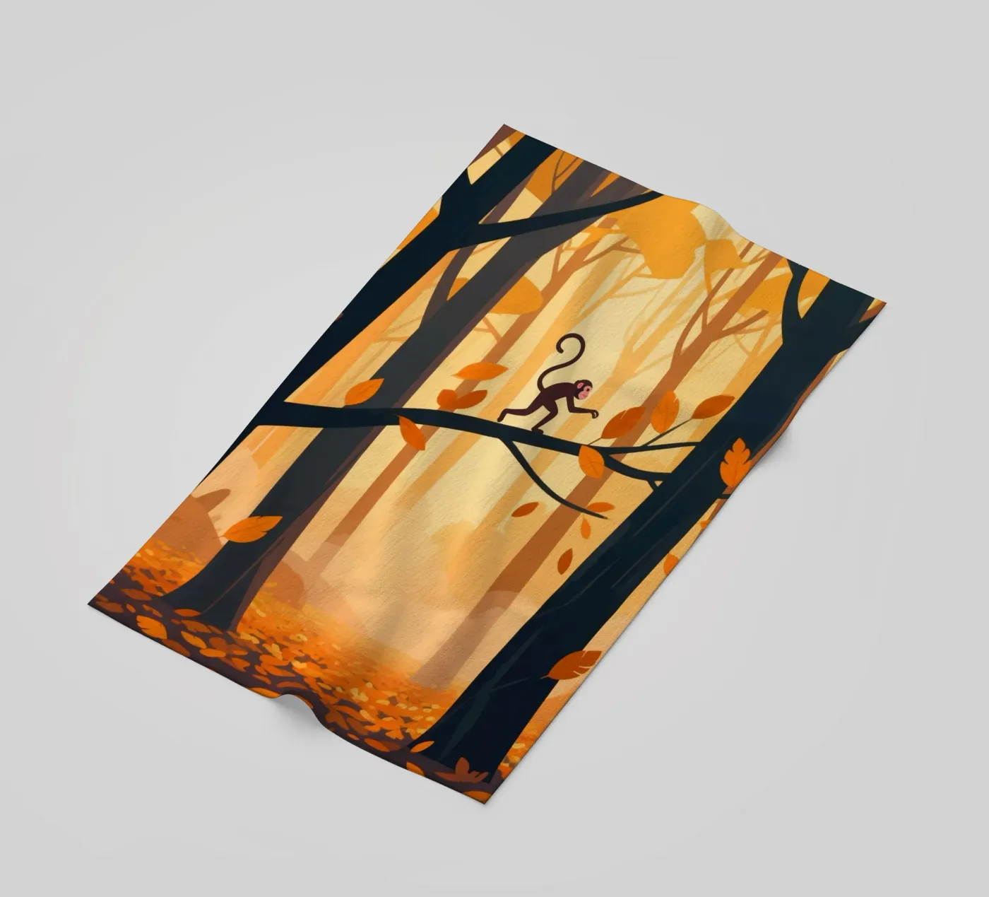 Monkey Forest serviette de plage de knowledge