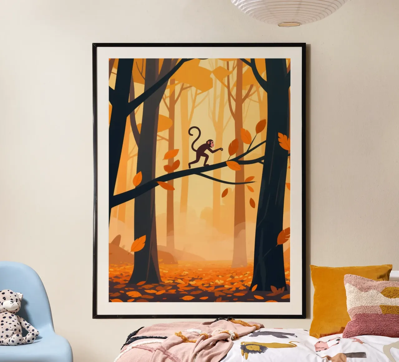 Foresta di scimmie carta hahnemühle da knowledge