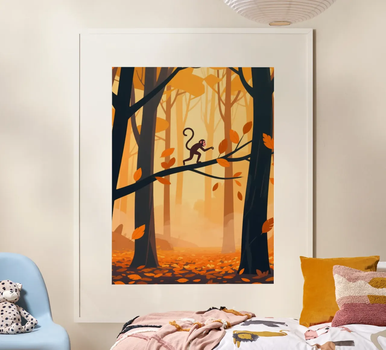 Foresta di scimmie carta hahnemühle da knowledge