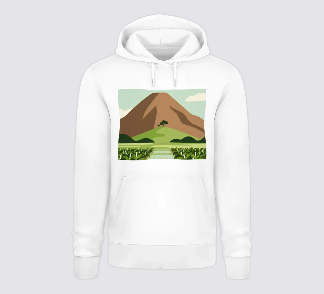 Paesaggio felpa con cappuccio da knowledge