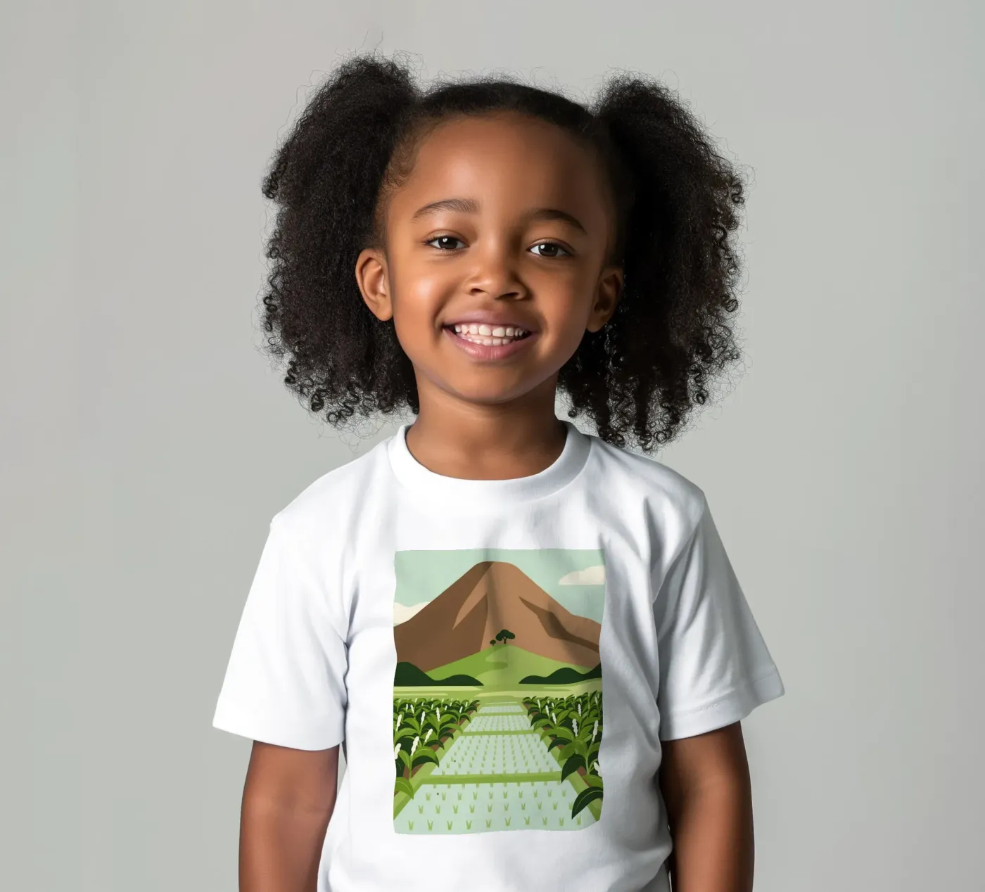 Paesaggio t-shirt bambini da knowledge
