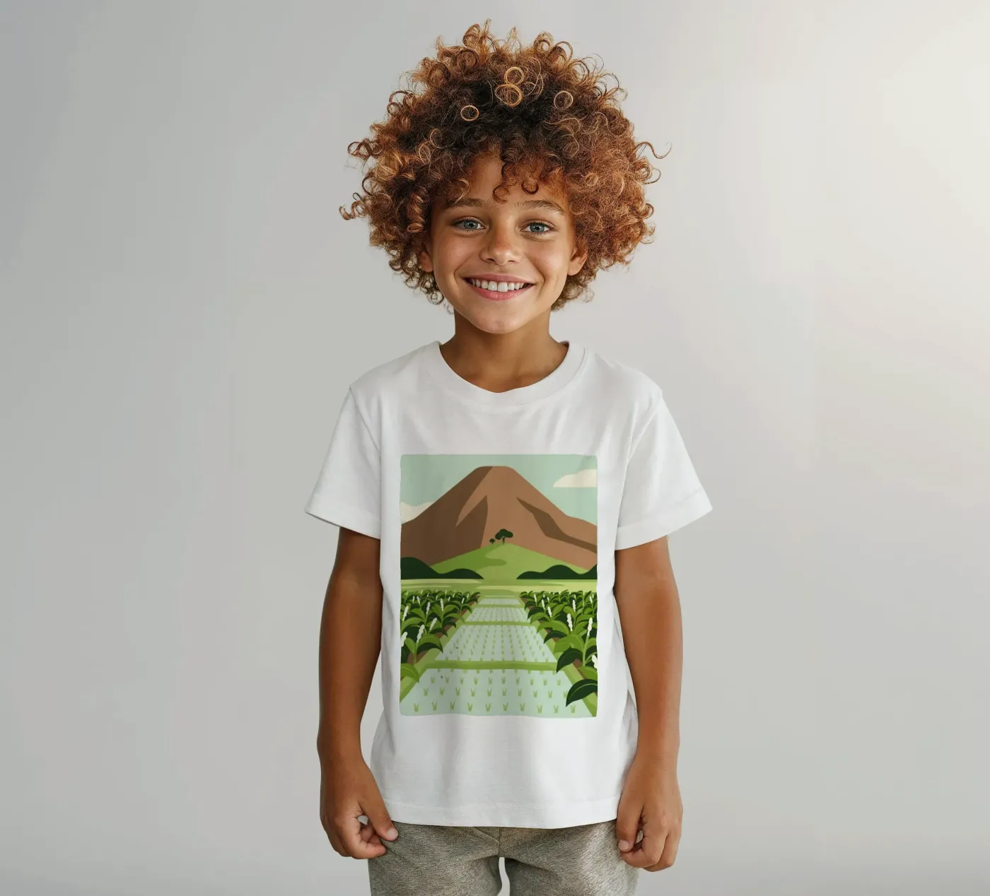 Paesaggio t-shirt bambini da knowledge