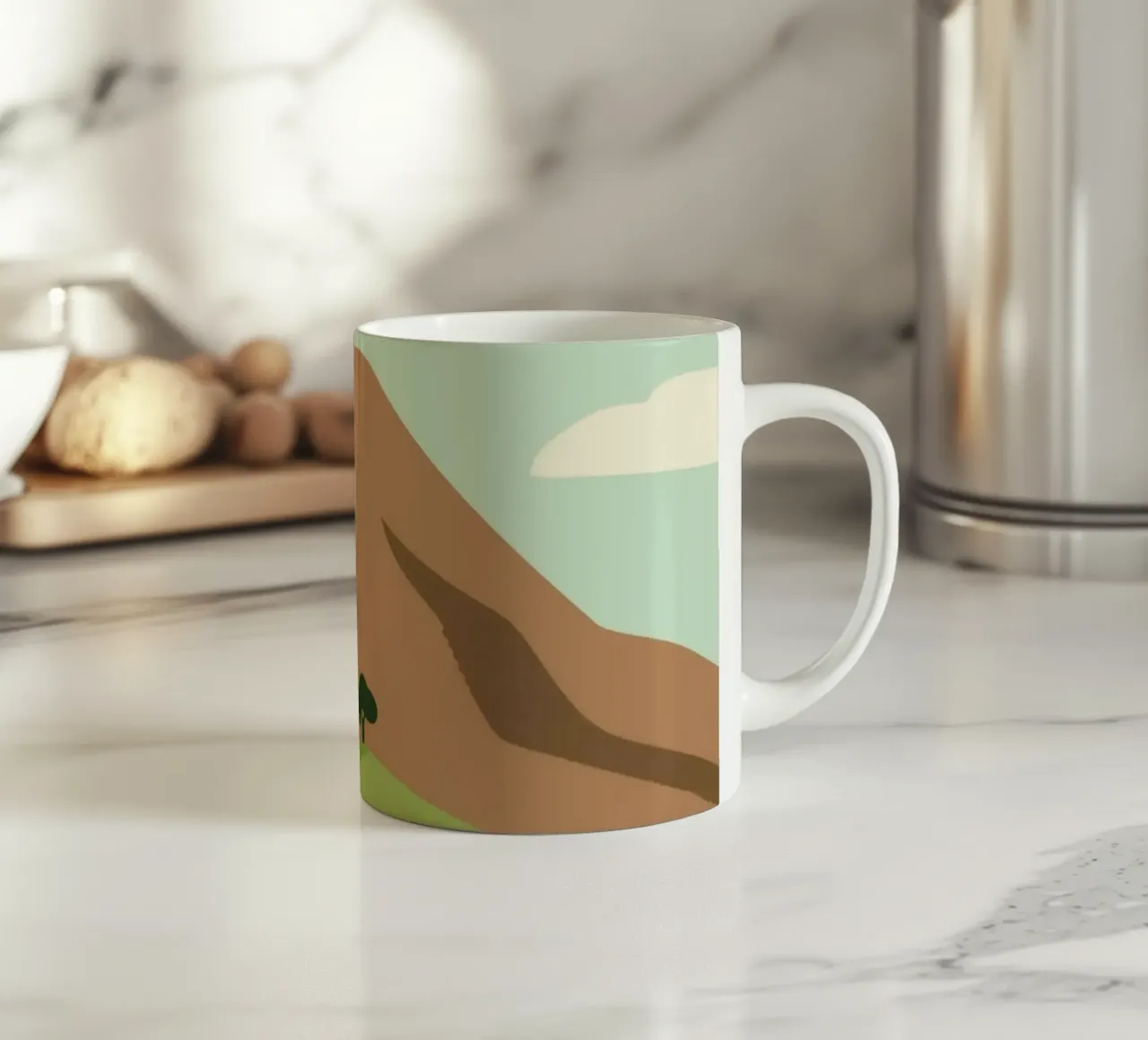 Paesaggio tazza in ceramica da knowledge