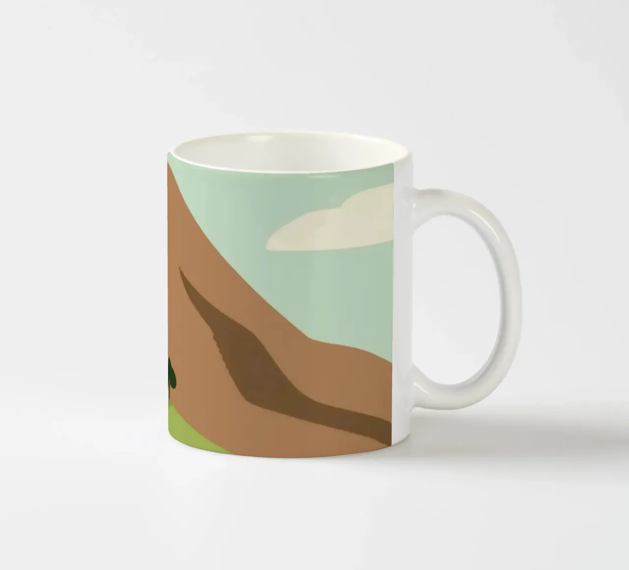 Paesaggio tazza in ceramica da knowledge