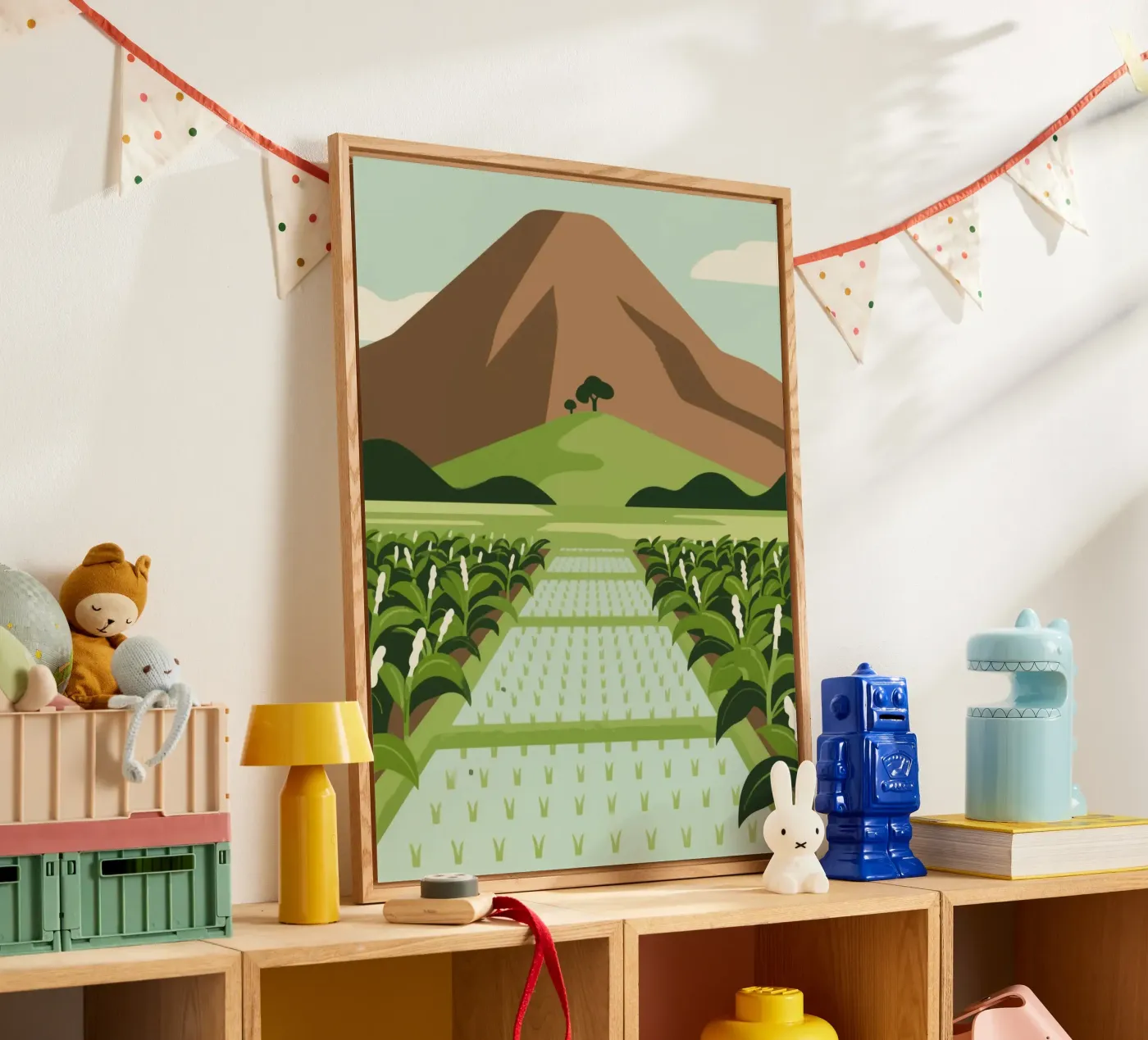 Landschap acryl van knowledge