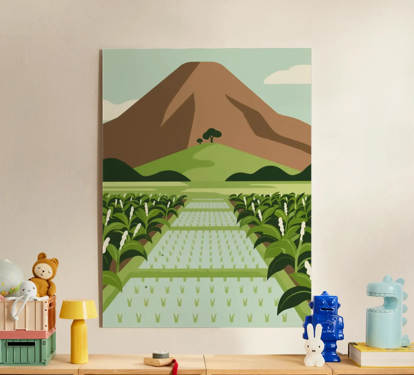 Landschap acryl van knowledge