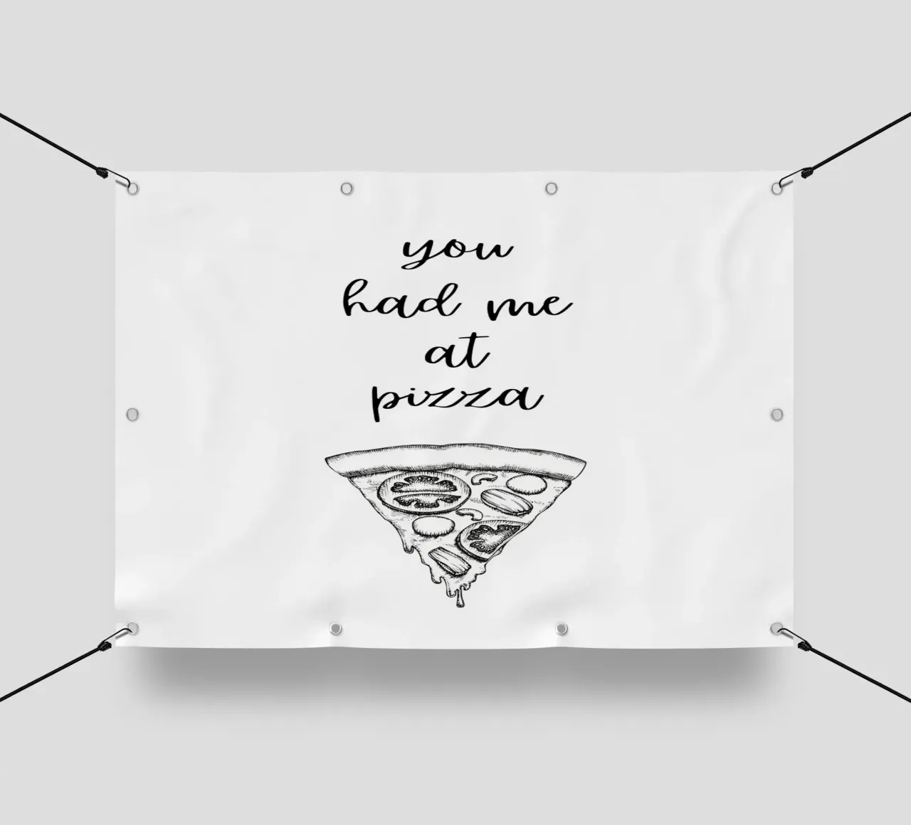 you had me at pizza telo in pvc da PinkCandyWalls
