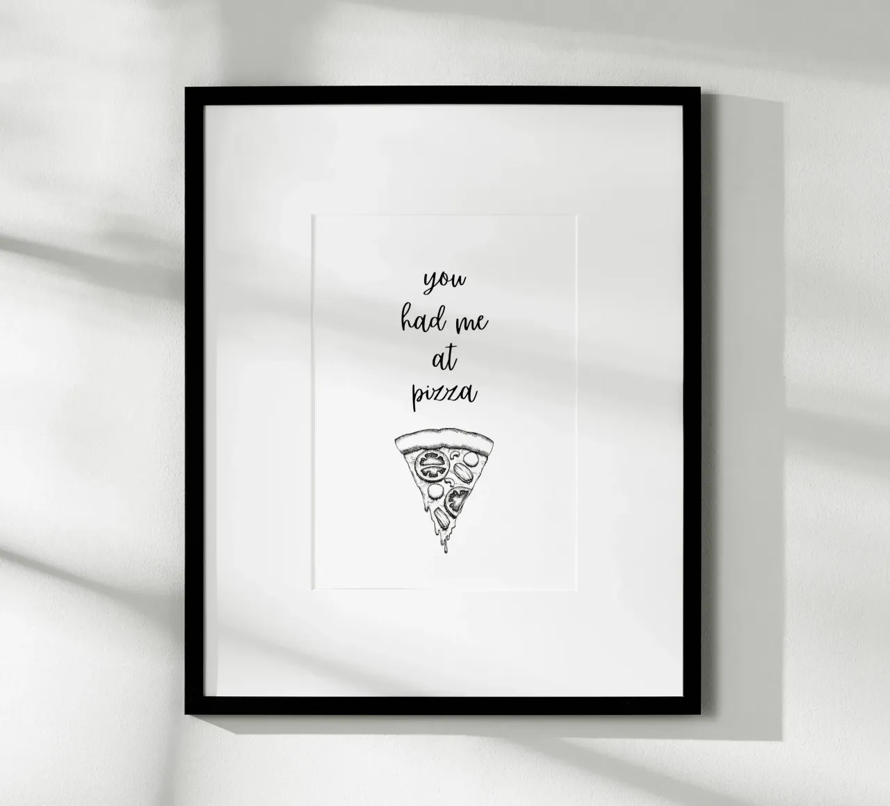 you had me at pizza carta hahnemühle da PinkCandyWalls