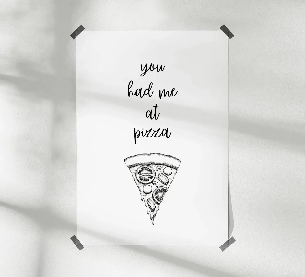 you had me at pizza carta hahnemühle da PinkCandyWalls