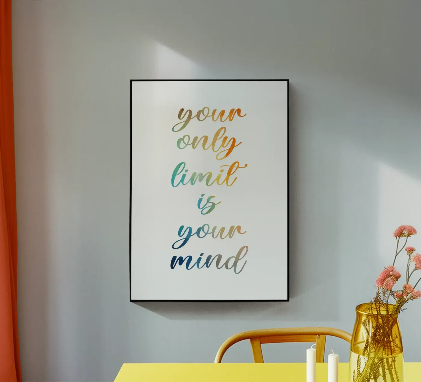 Your only limit Acryl-Glas von PinkCandyWalls