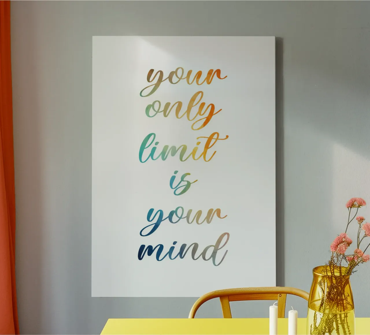 Your only limit tela da PinkCandyWalls