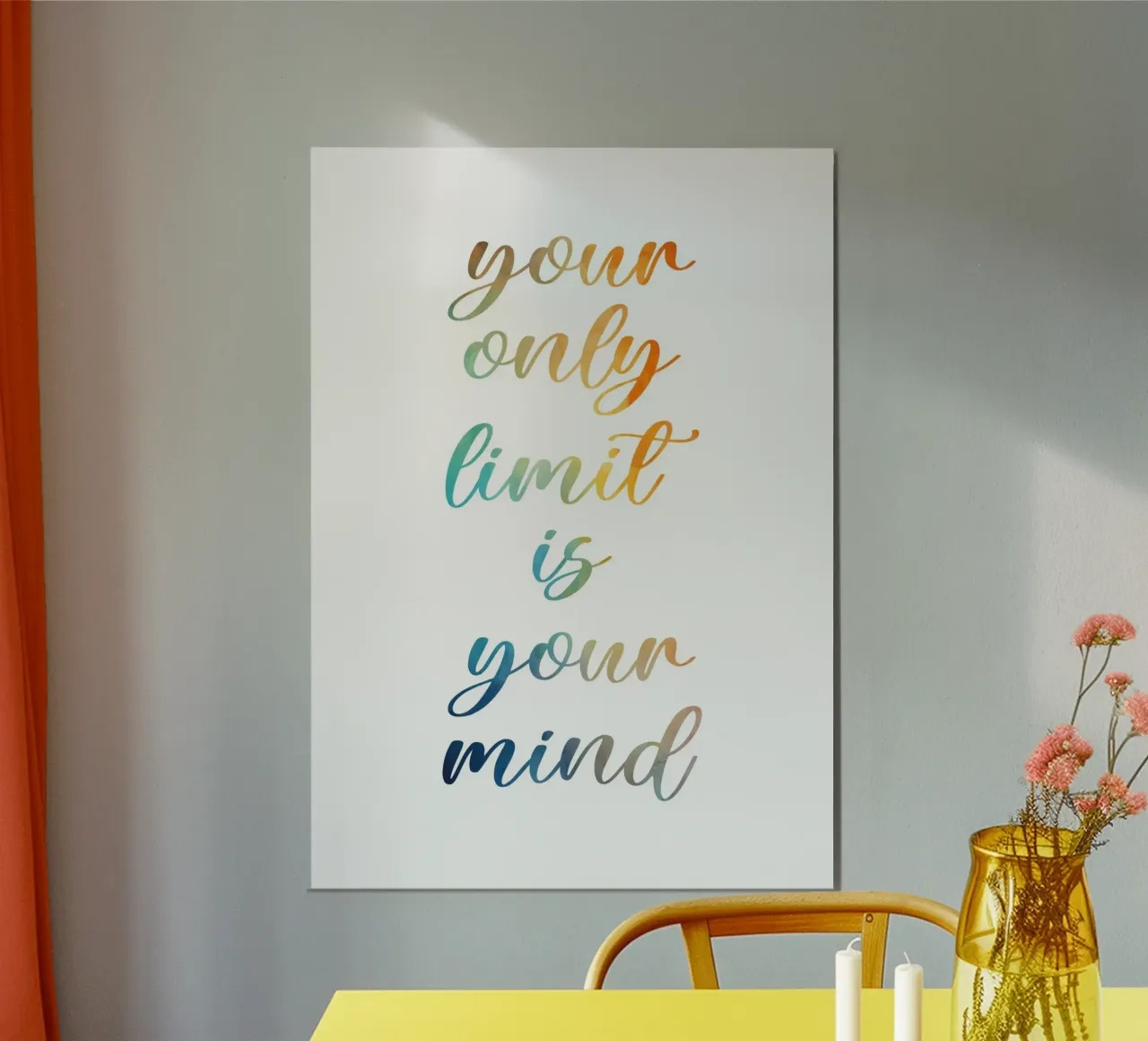 Your only limit carta hahnemühle da PinkCandyWalls