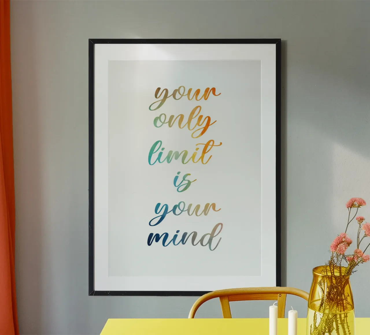 Your only limit carta hahnemühle da PinkCandyWalls
