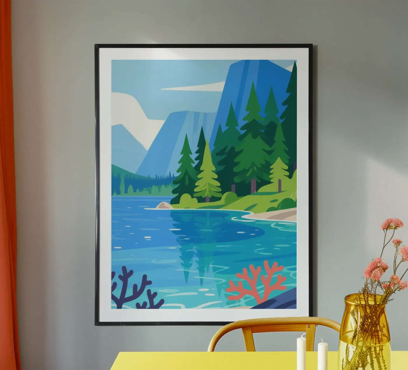 Waldsee Poster von knowledge