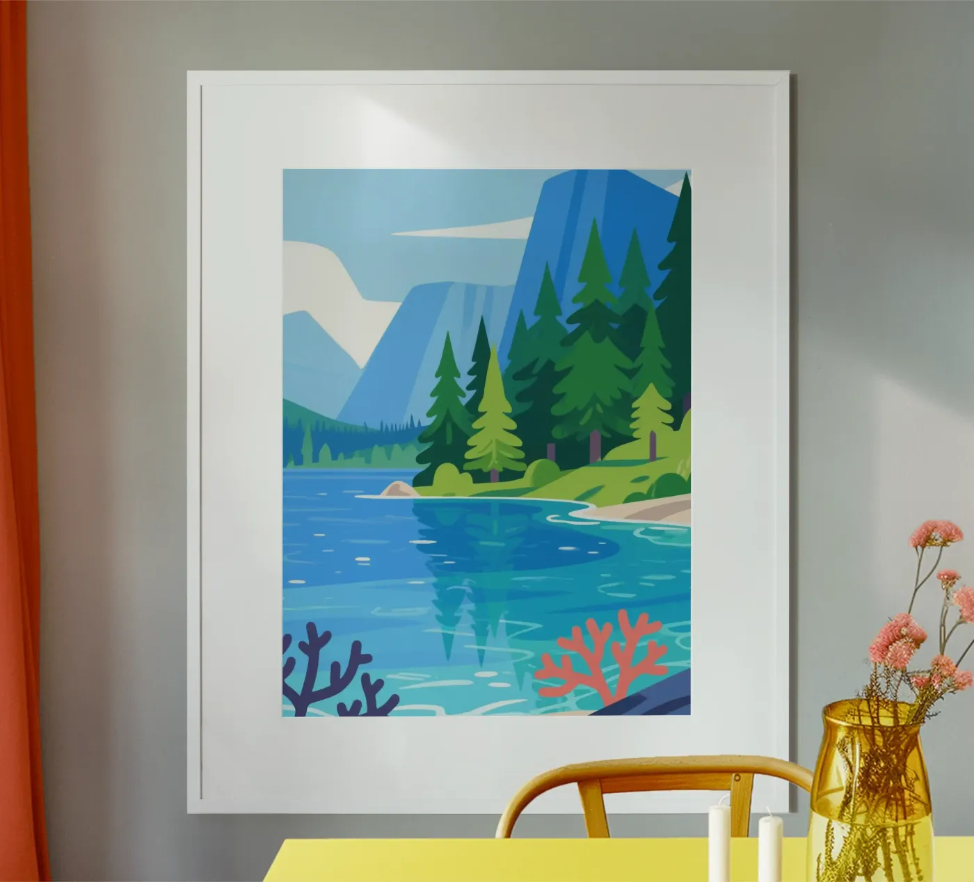 Waldsee Poster von knowledge
