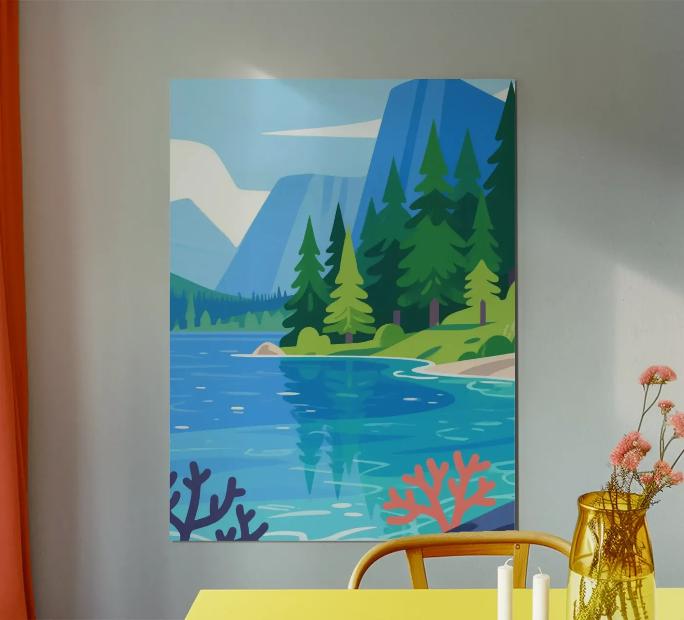 Waldsee Poster von knowledge