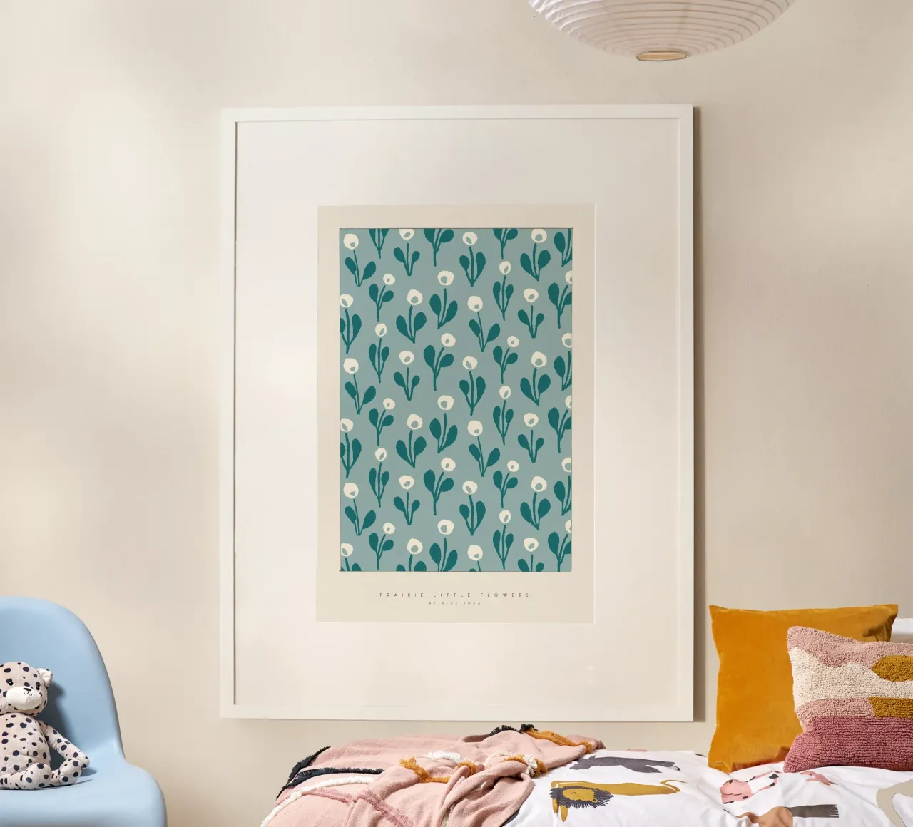 Àlex Roda - Prairie little Flowers poster con telaio in legno da The Artcircle