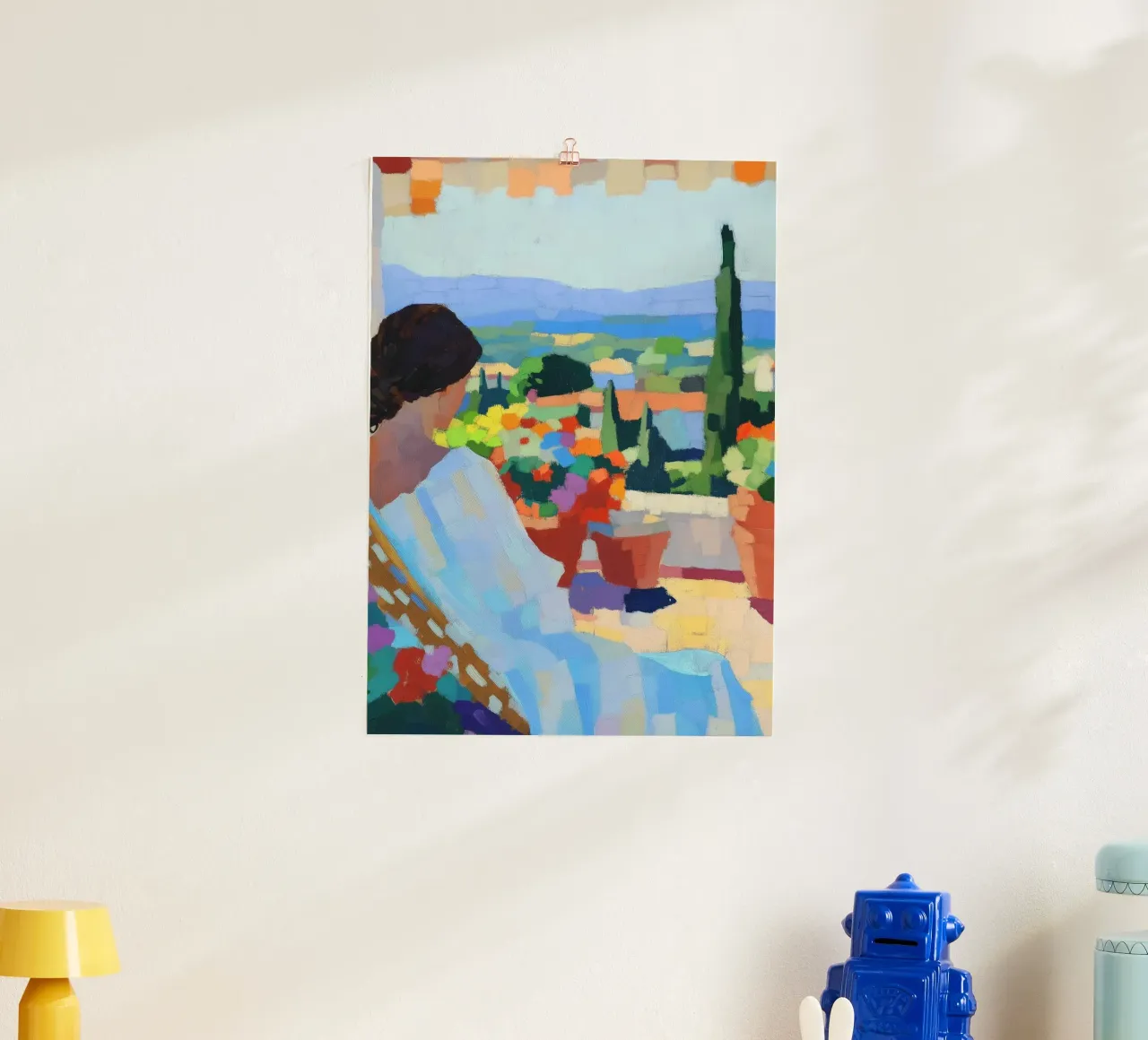 Vista su una terrazza della Costa Azzurra | Colore del post-impressionismo Ar carta hahnemühle da dawnthesea