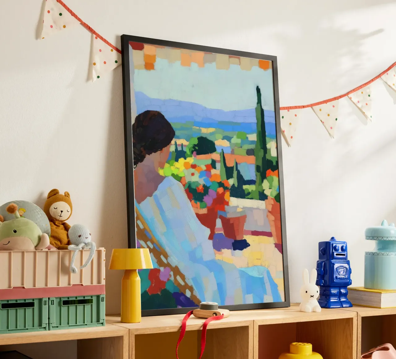 Vista su una terrazza della Costa Azzurra | Colore del post-impressionismo Ar carta hahnemühle da dawnthesea