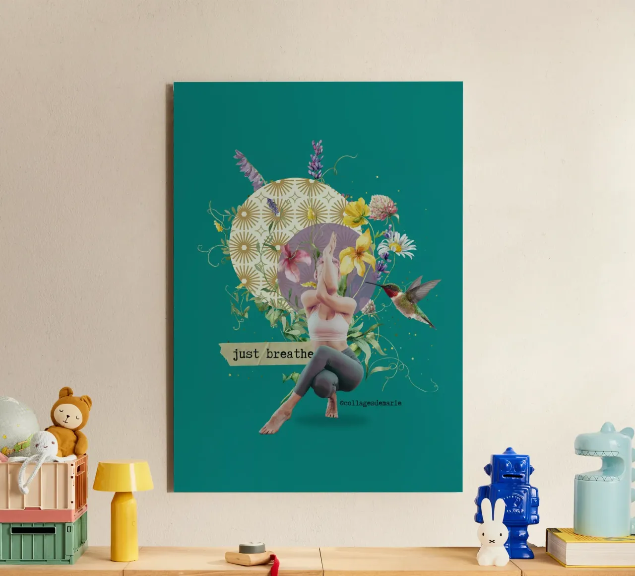 Just breathe alluminio dibond da collagesdemarie