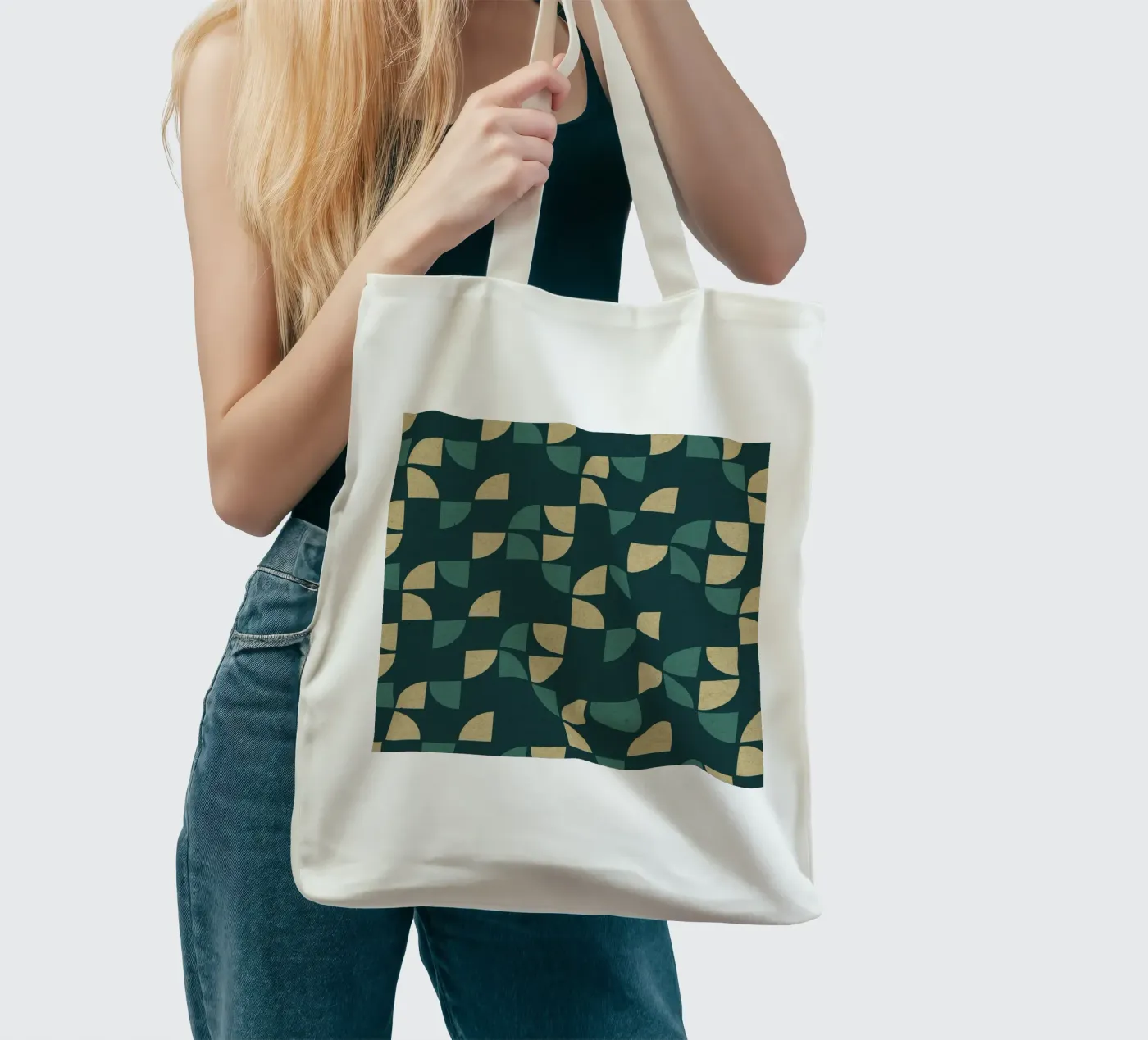 Geometric Pattern tote bag by Kim Hubball Studio