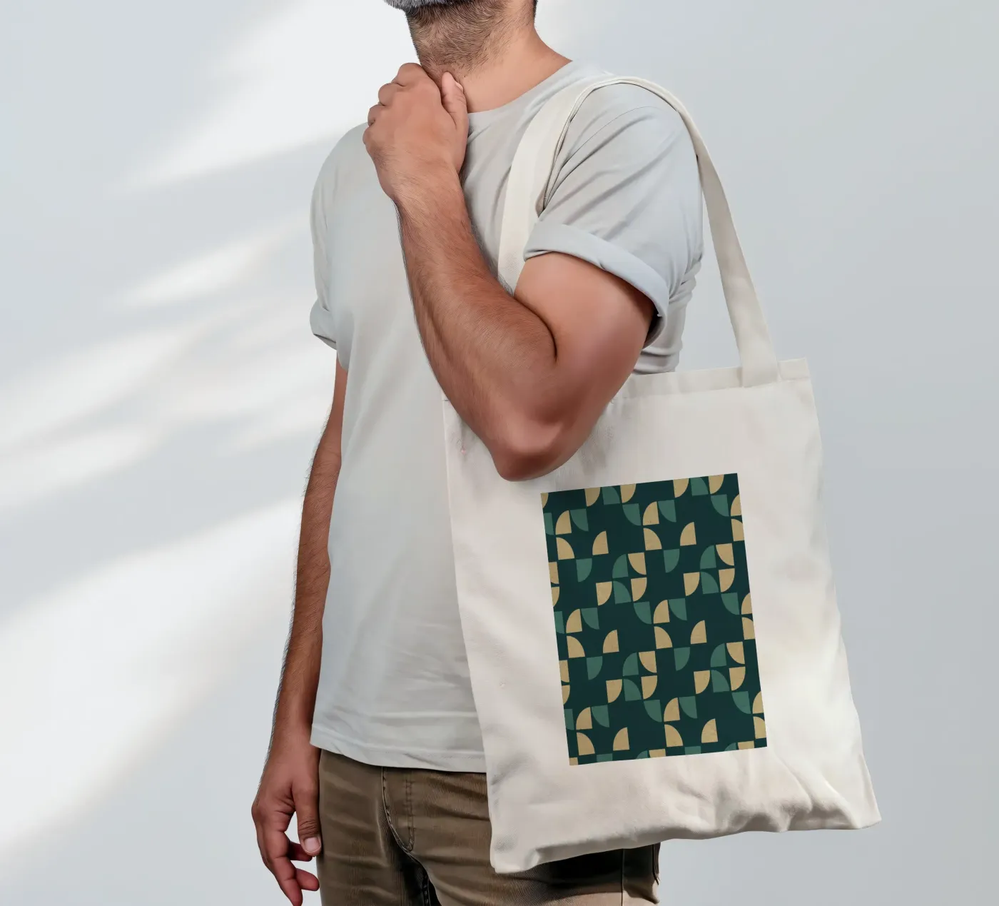 Geometric Pattern tote bag by Kim Hubball Studio