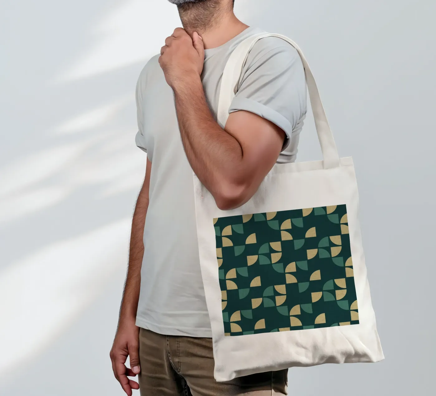 Geometric Pattern tote bag by Kim Hubball Studio