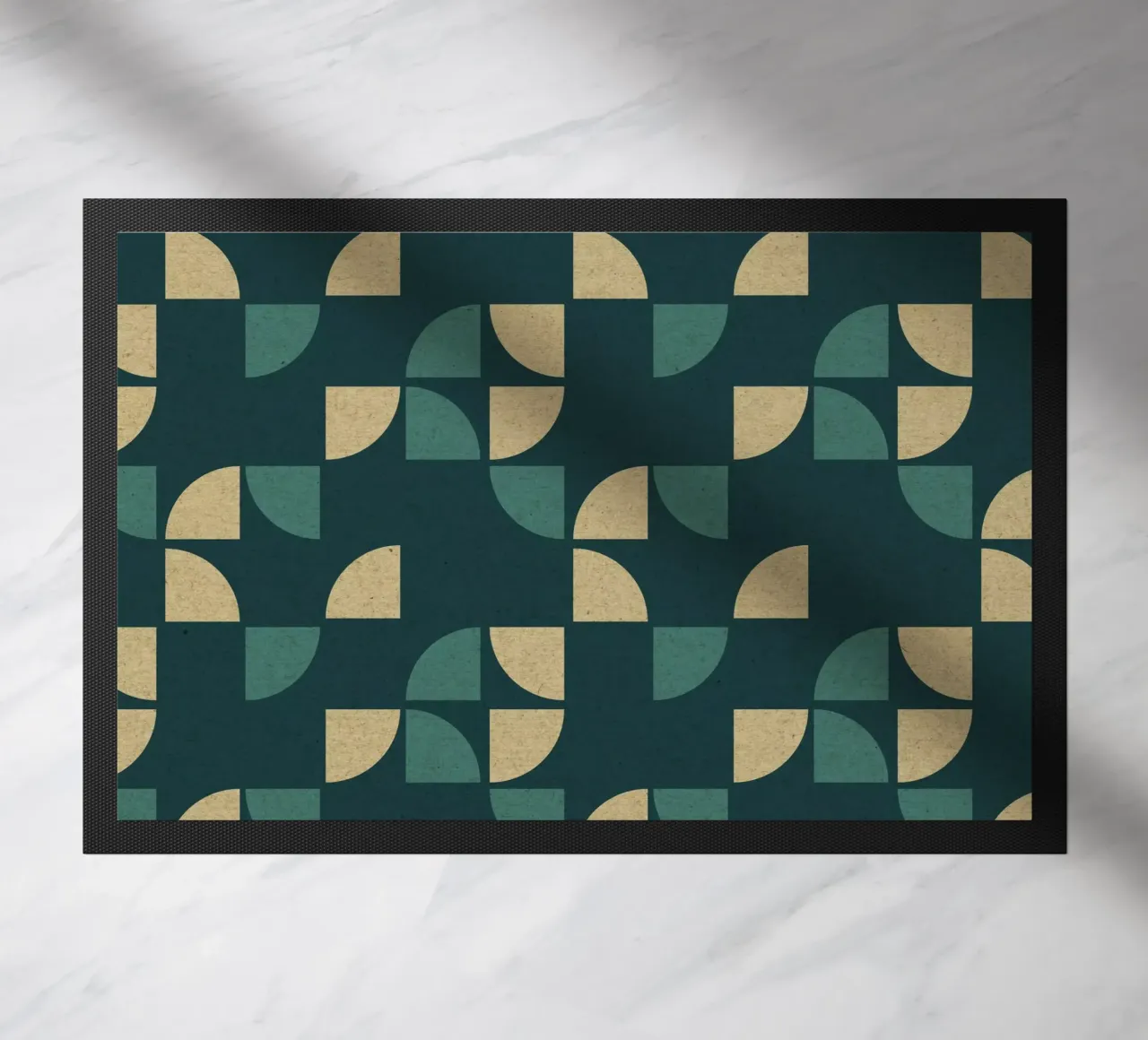 Geometric Pattern doormat by Kim Hubball Studio