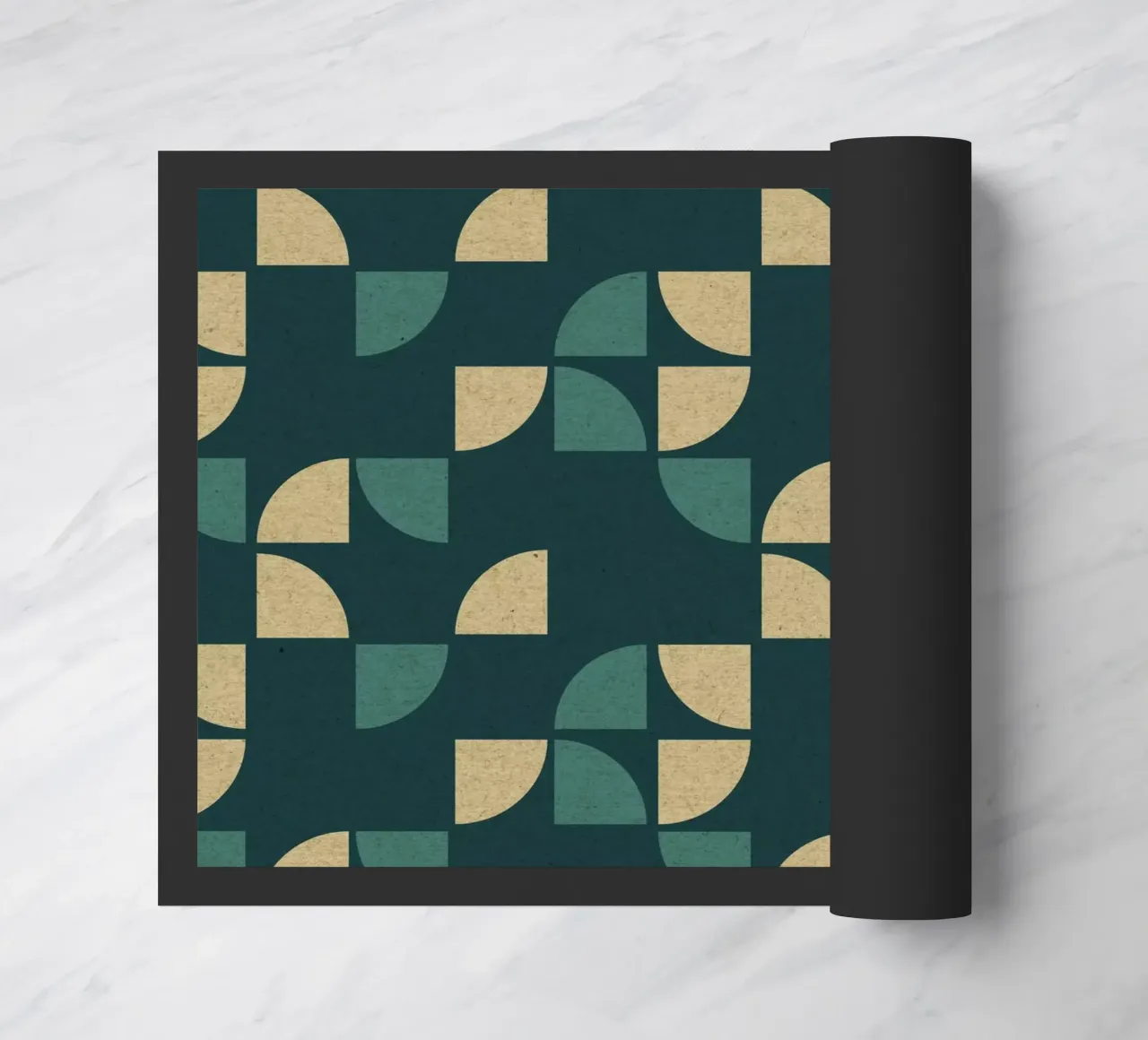 Geometrisches Muster Fußmatte von Kim Hubball Studio