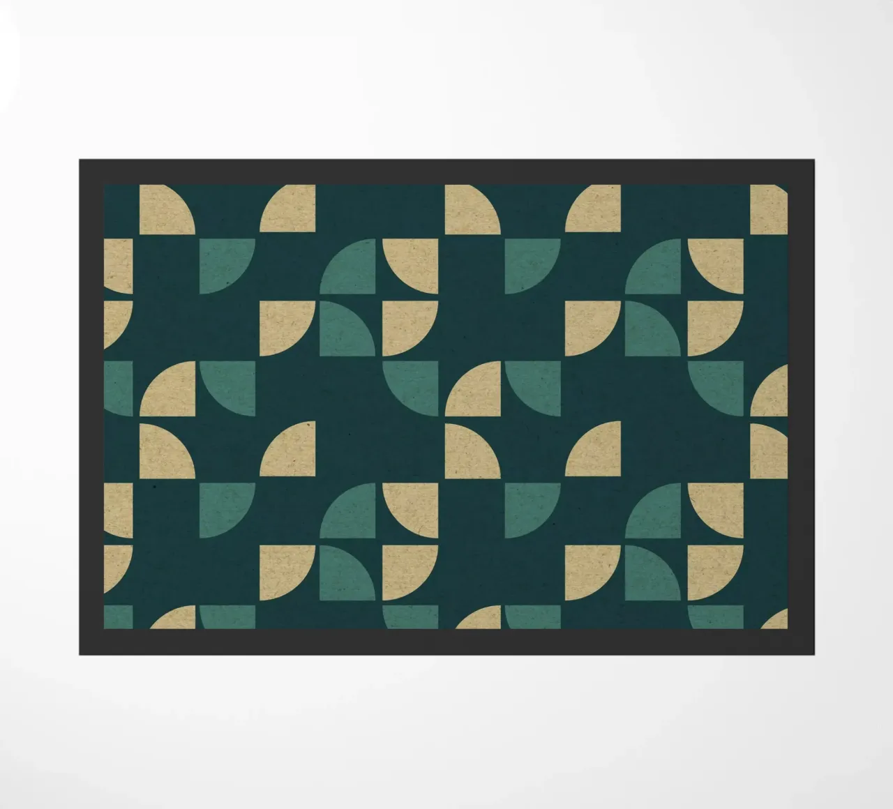 Geometric Pattern doormat by Kim Hubball Studio