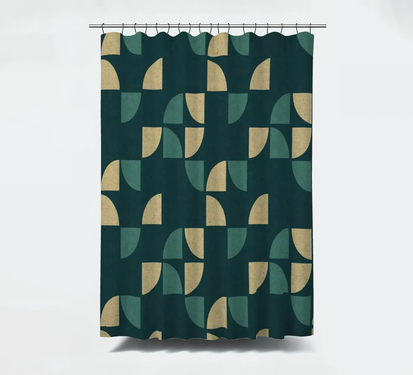 Geometrisches Muster Duschvorhang von Kim Hubball Studio