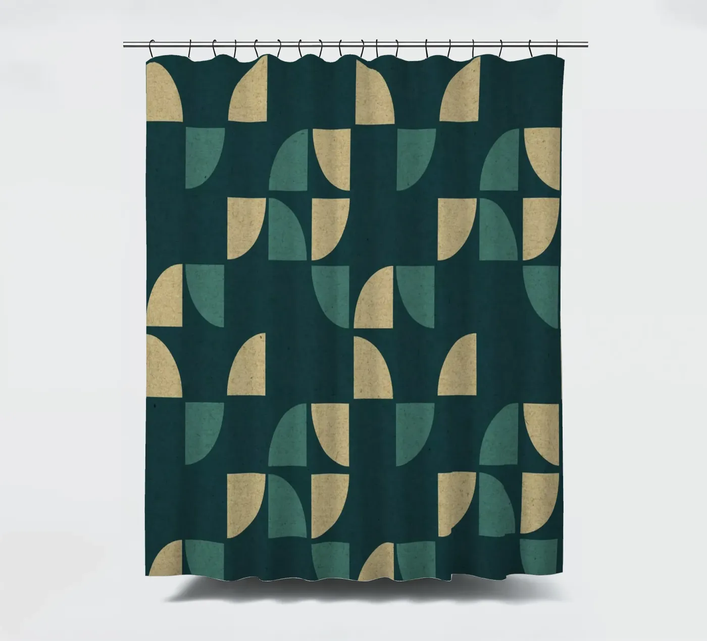 Geometrisches Muster Duschvorhang von Kim Hubball Studio