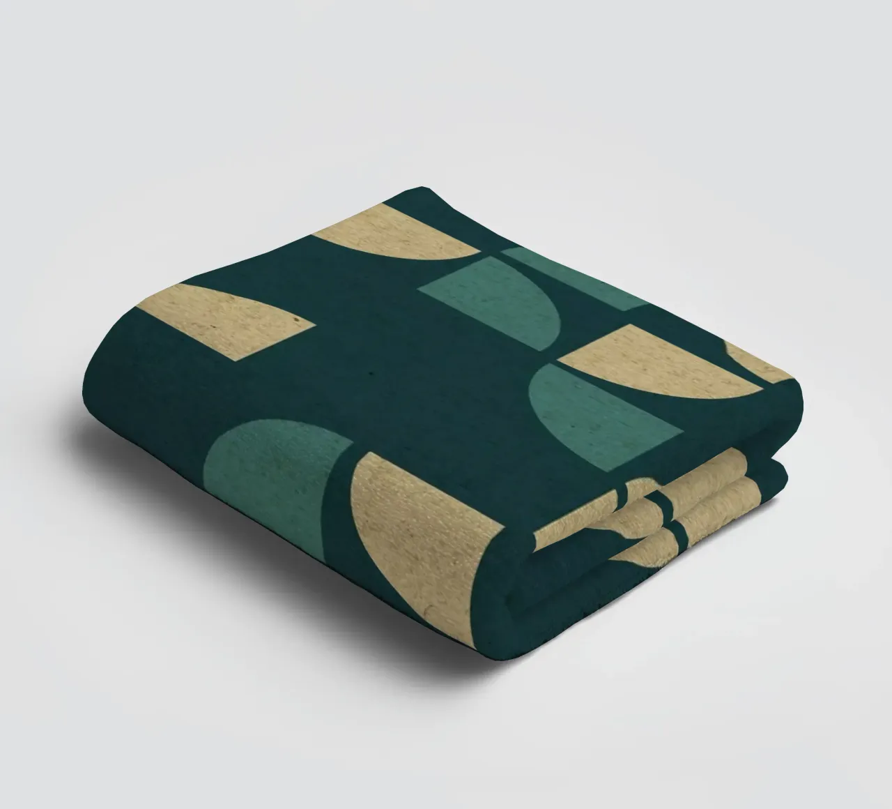 Geometric Pattern towel by Kim Hubball Studio