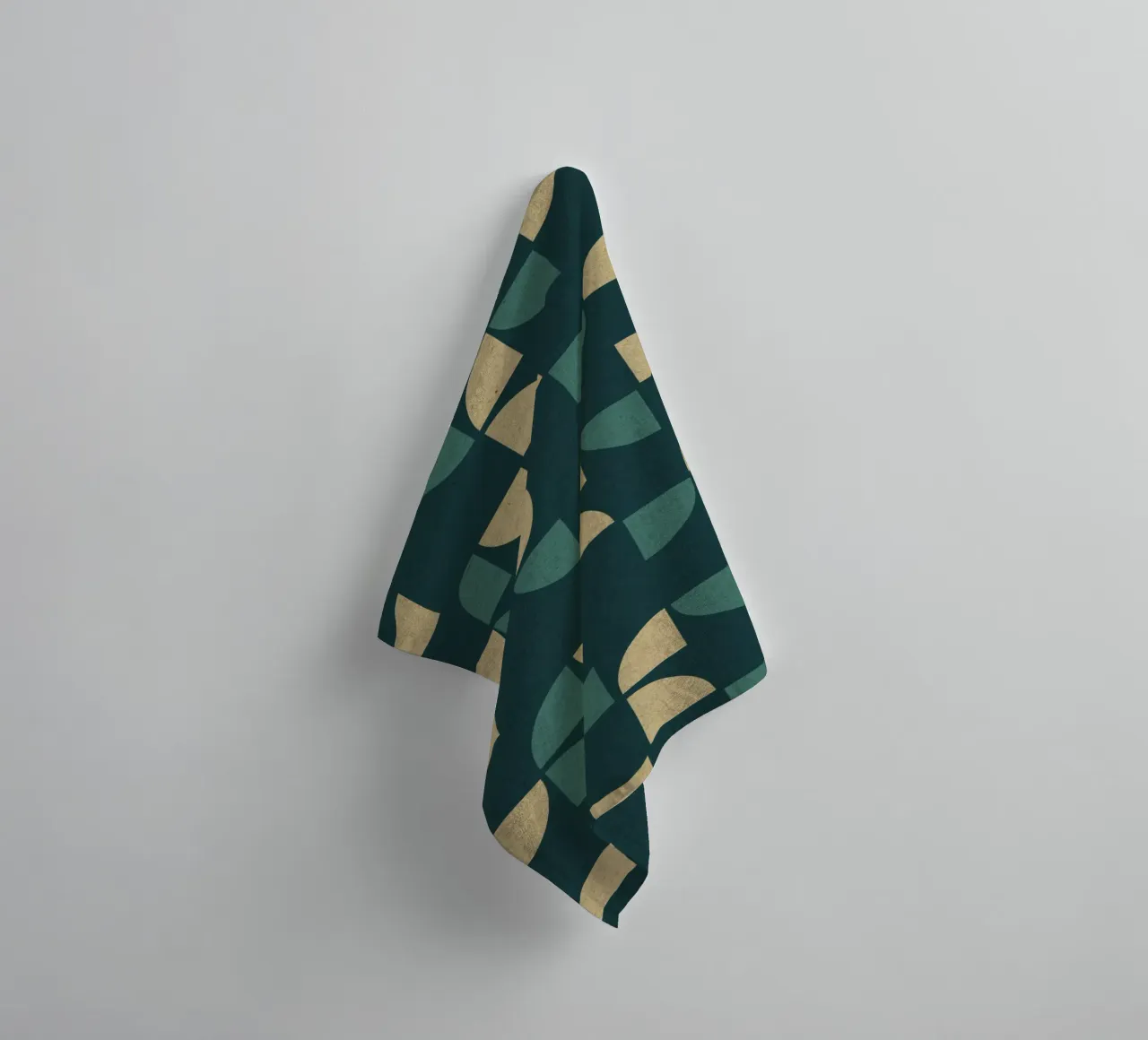 Geometric Pattern towel by Kim Hubball Studio