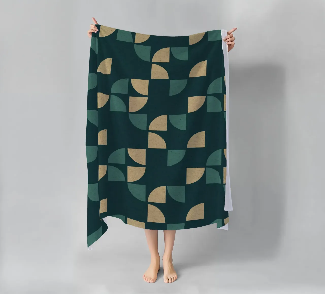 Geometric Pattern telo mare da Kim Hubball Studio