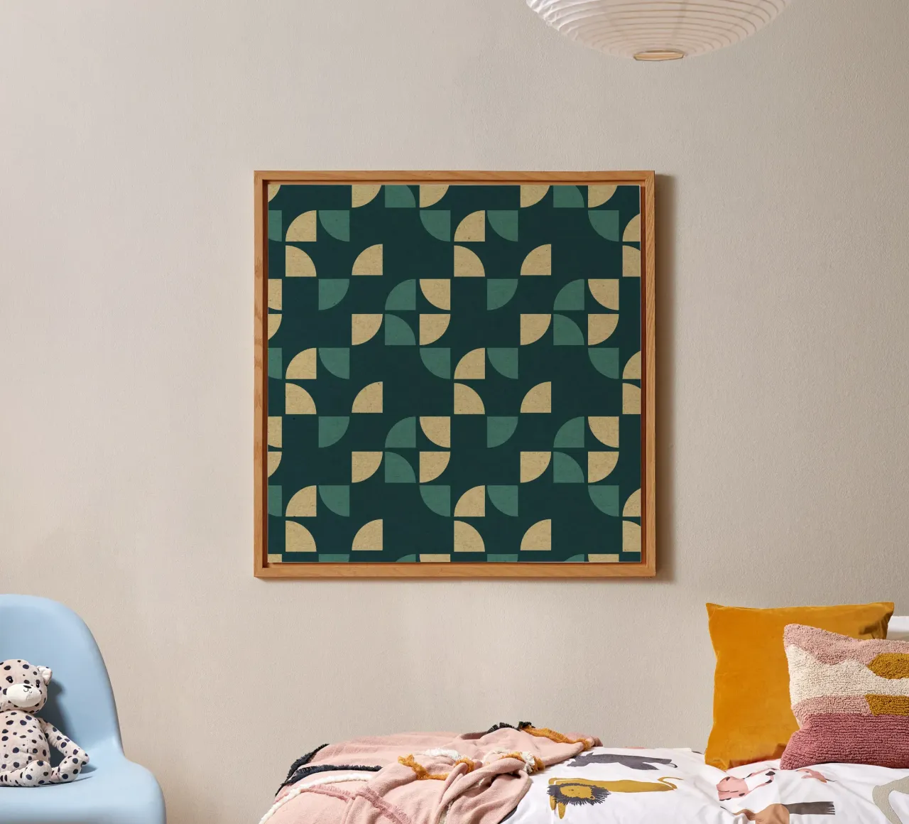 Geometric Pattern forex plate by Kim Hubball Studio