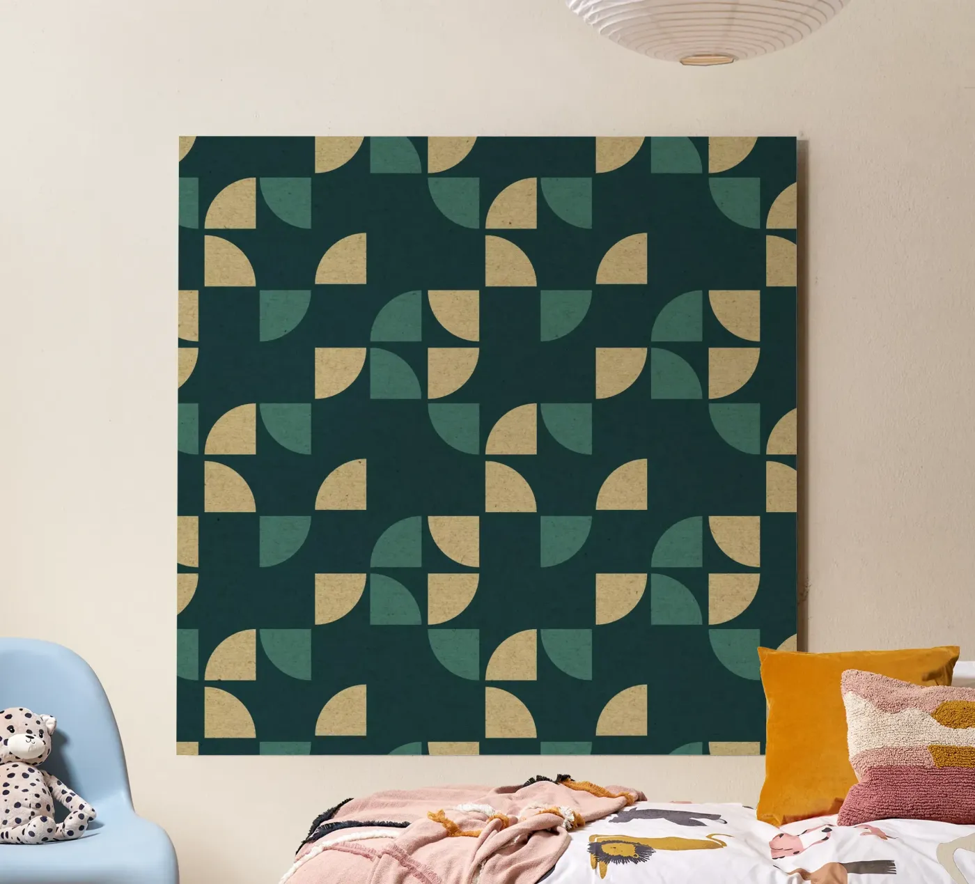 Geometric Pattern forex plate by Kim Hubball Studio