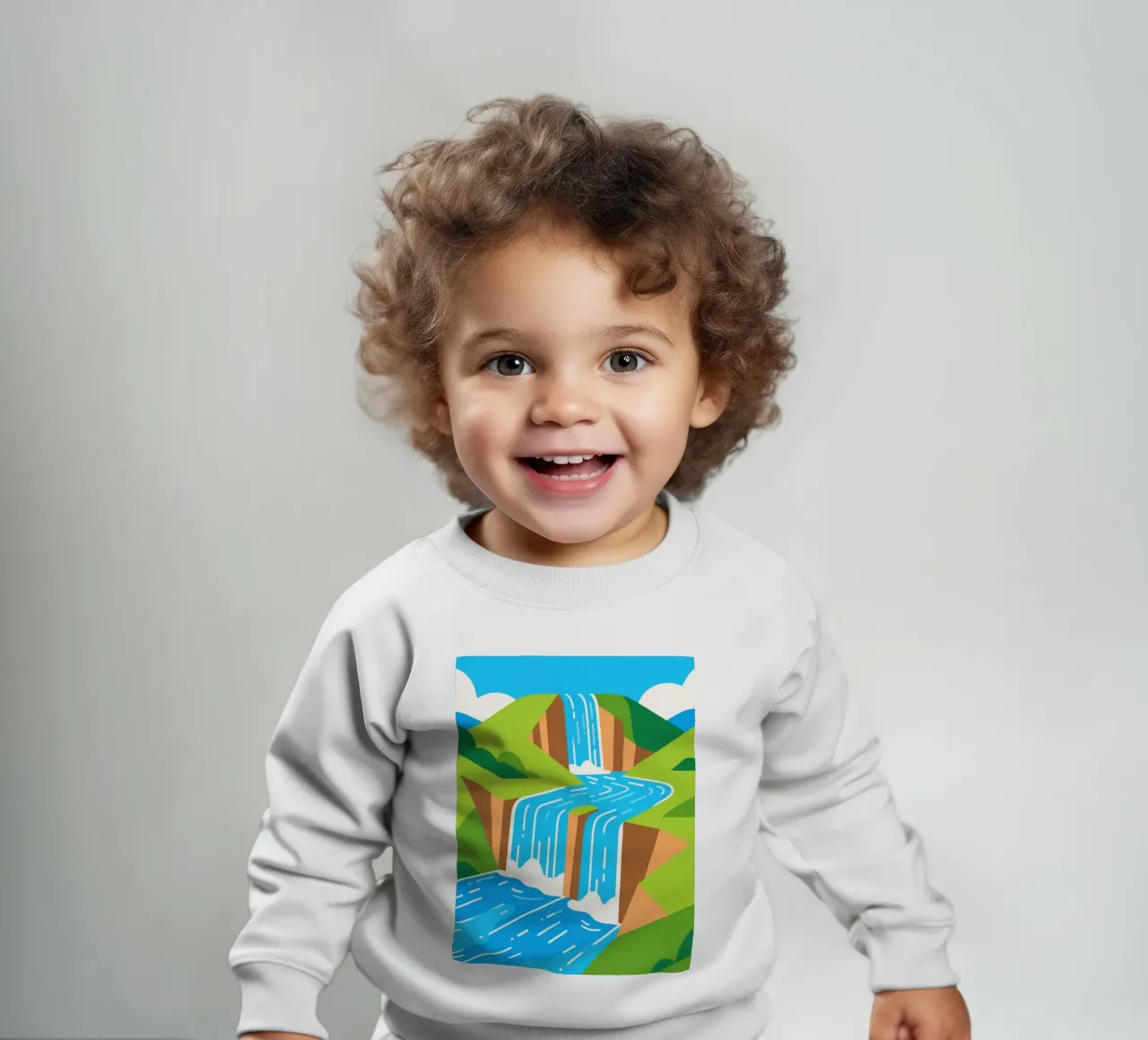 Paesaggio a cascata felpa neonato da knowledge