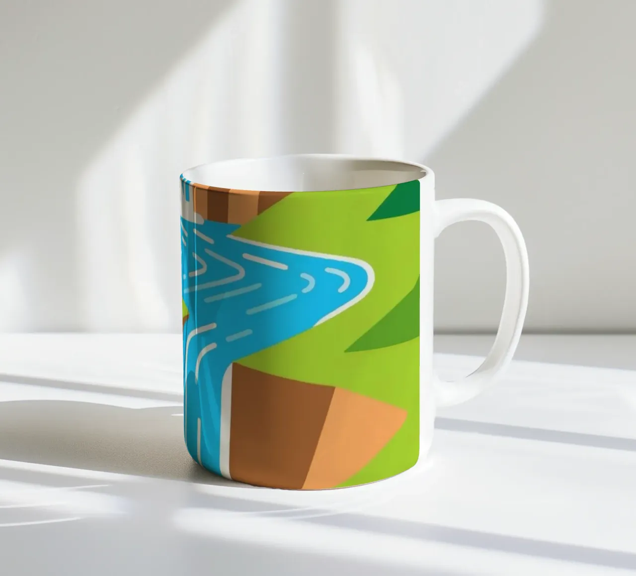 Paesaggio a cascata tazza in ceramica da knowledge