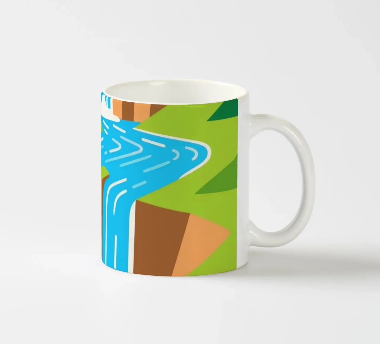 Paesaggio a cascata tazza in ceramica da knowledge