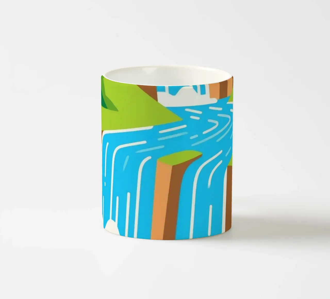 Paesaggio a cascata tazza in ceramica da knowledge