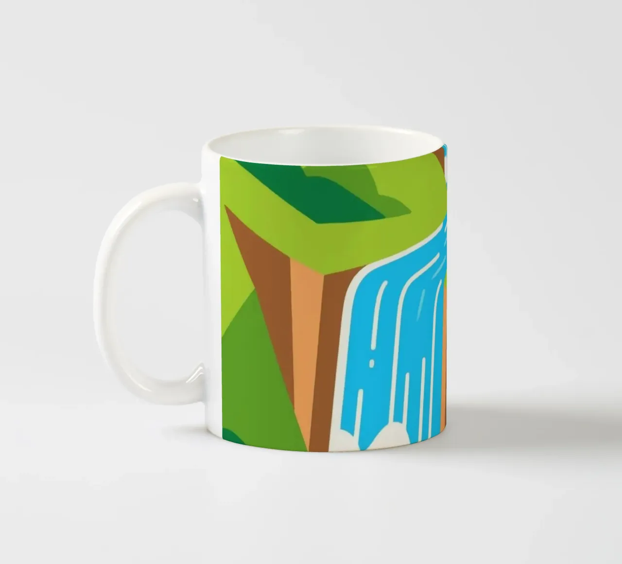Paesaggio a cascata tazza in ceramica da knowledge