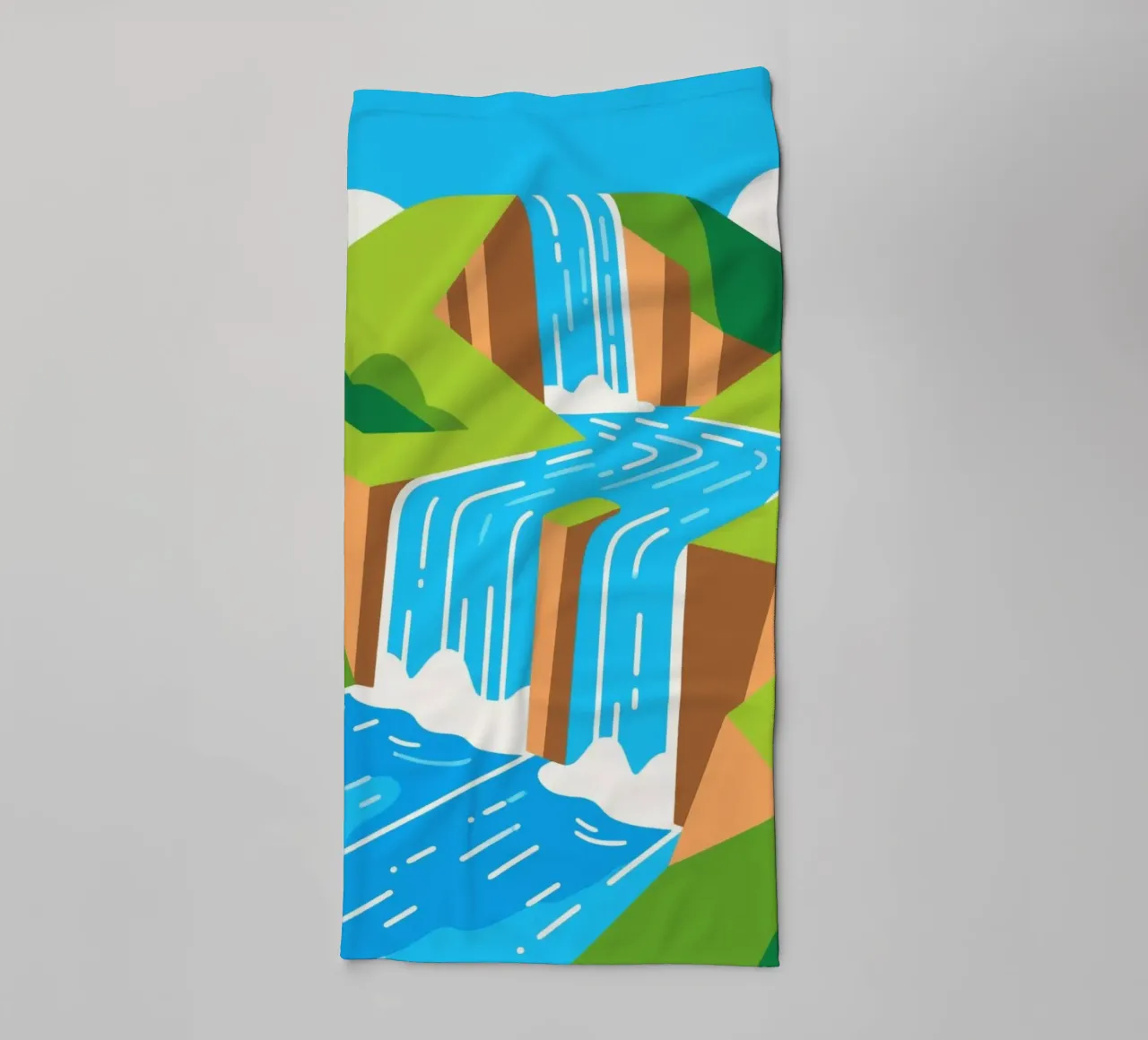 Paesaggio a cascata asciugamano da bagno da knowledge
