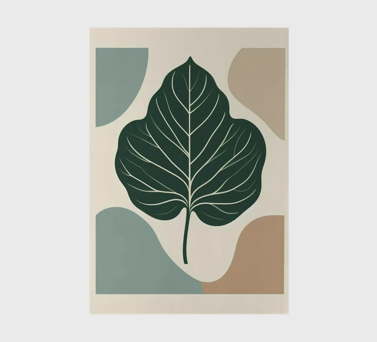 Minimalist illustration of a single fiddle leaf fig notebook by Bloom And Brush