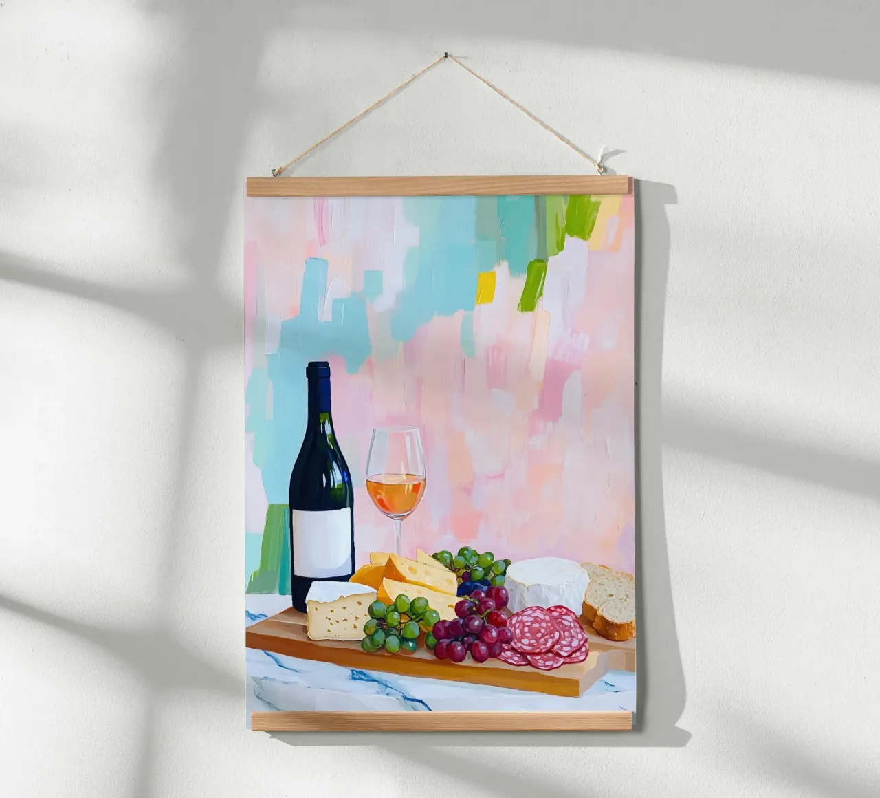 Rosé & Charcuterie | Natura morta pop art in cucina carta hahnemühle da dawnthesea