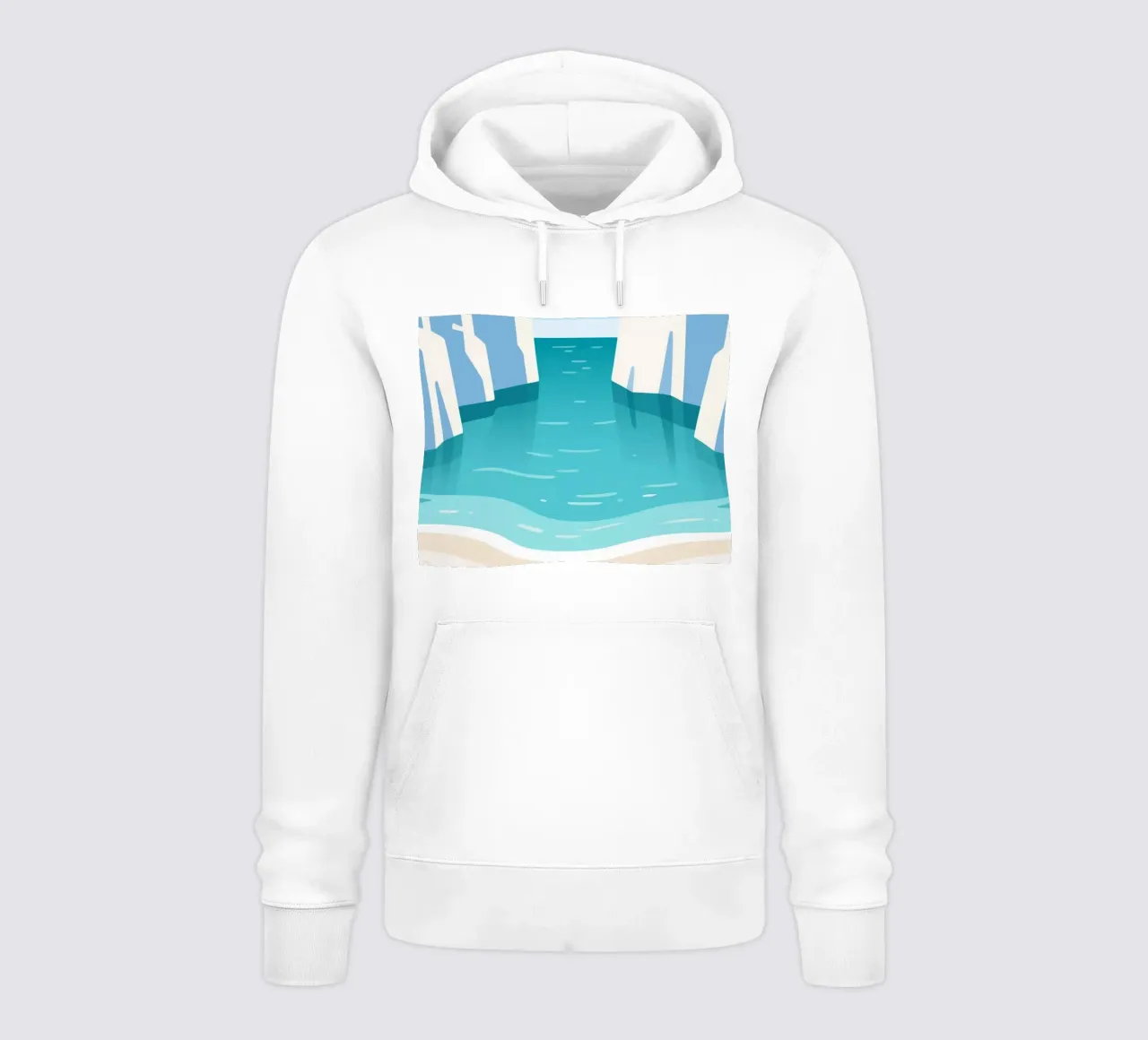 Mare calmo felpa con cappuccio da knowledge