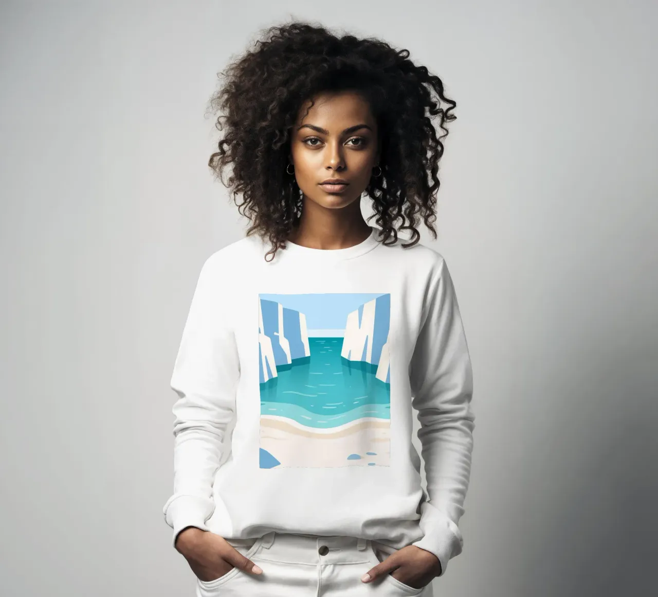 Calm Sea sweatshirt by knowledge