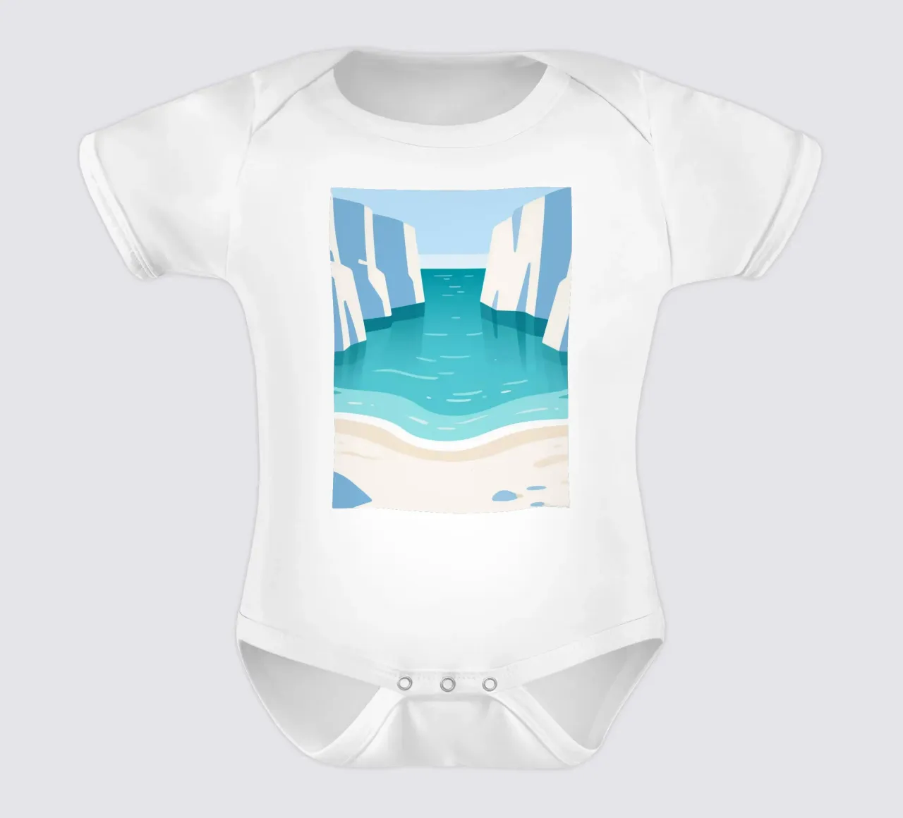 Mare calmo body neonato maniche corte da knowledge