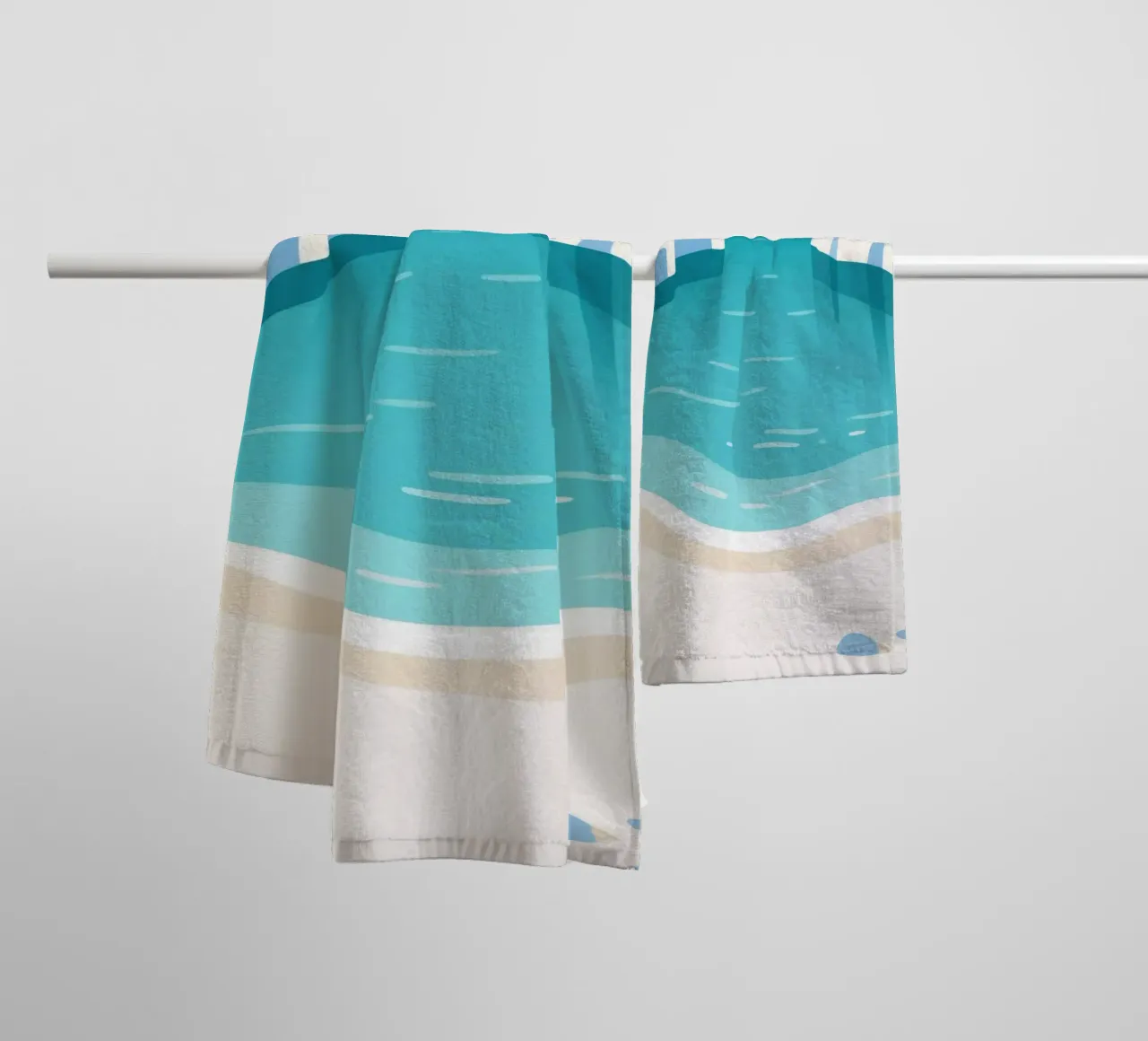 Mare calmo asciugamano da bagno da knowledge